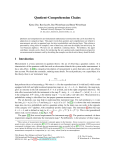 Quotient–Comprehension Chains