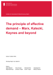 The principle of effective demand – Marx, Kalecki