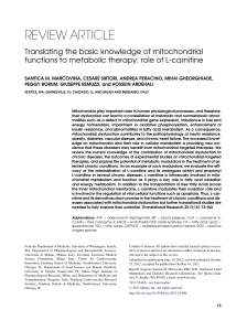 Translating the basic knowledge of mitochondrial functions to