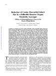 Reduction of Canine Myocardial Infarct Size by a Diffusible Reactive