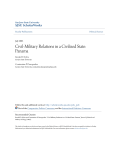 Civil-Military Relations in a Civilized State: Panama