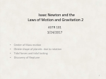 Isaac Newton and the Laws of Motion and Gravitation 2