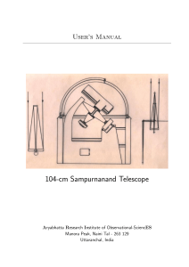 104-cm Sampurnanand Telescope