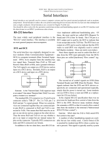 Serial Interfaces