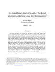An Equilibrium Search Model of the Retail Cocaine Market and