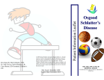 Osgood Schlatter`s Disease