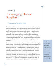 Encouraging Diverse Suppliers