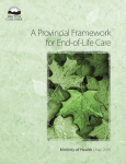 A Provincial Framework for End-of-Life Care