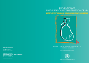 Prevention of Mother-to-Child Transmission of HIV