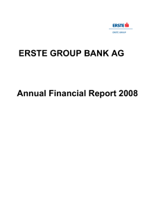 ERSTE GROUP BANK AG Annual Financial Report 2008