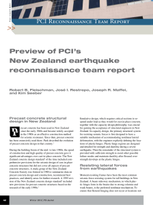 Preview of PCI`s New Zealand earthquake reconnaissance team