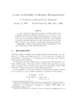 A note on feasibility in Benders Decomposition