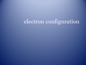 electron configuration