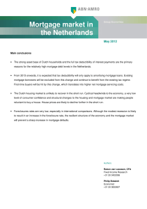 Mortgage market in the Netherlands