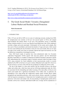 5. The Greek Social Model: Towards a Deregulated Labour Market