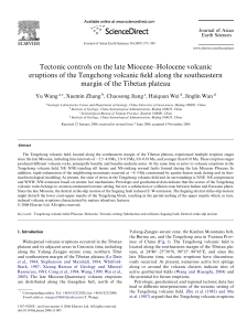 Tectonic controls on the late Miocene–Holocene volcanic eruptions