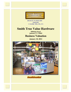 Smith True Value Hardware - Affordable Business Valuations