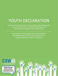 Youth Declaration of the Youth CSW61 Forum