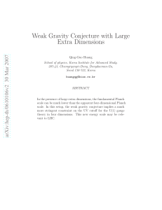 Weak Gravity Conjecture with Large Extra Dimensions
