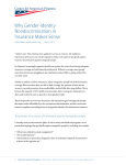 Why Gender-Identity Nondiscrimination in Insurance