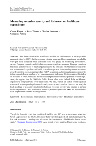 Recession Severity Int Journal of Health Care Finance and Economy