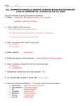 1. Define: Prokaryotic Cells without a nucleus. Very primitive