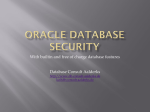 Oracle DB Security