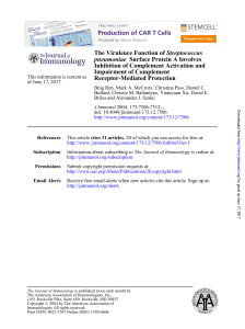 The Virulence Function of Streptococcus pneumoniae