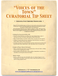 “Voices of the Town” Curatorial Tip Sheet