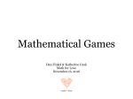 Mathematical Games in the Classroom PD