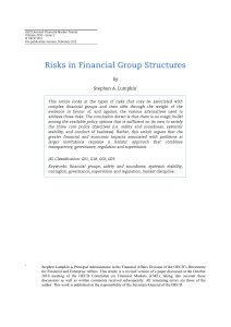 Another Look at Risks in Financial Group Structures