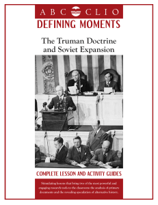 Truman Doctrine and Soviet Expansion