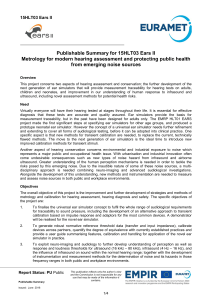 15HLT03 1st Publishable Summary