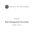 A Case Study in Risk Management: U.S. Monetary Policy