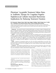 Physicians` Acceptable Treatment Failure Rates in Antibiotic