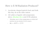 How is E-M Radiation Produced?