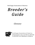 Glossary - Red Angus Association of America