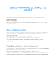 SERIES AND PARALLEL CONNECTED DIODES Series Configuration