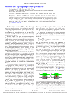 Proposal for a topological plasmon spin rectifier