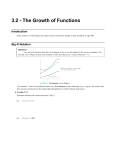 3.2 - The Growth of Functions
