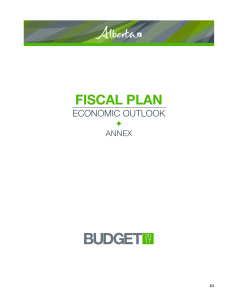 Economic Outlook - Alberta Treasury Board and Finance