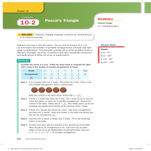 Pascal`s Triangle