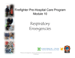 Respiratory Emergencies - Sunnybrook Centre For Prehospital