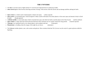 THE UNIVERSE summary