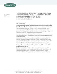 The Forrester Wave™: Loyalty Program Service Providers