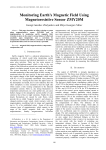 Monitoring Earth`s Magnetic Field Using Magnetoresistive Sensor