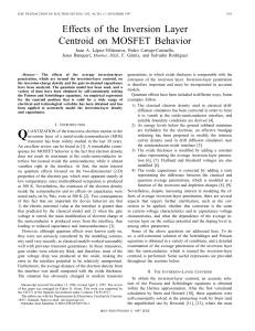 Effects Of The Inversion Layer Centroid On MOSFET Behavior