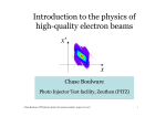 Introduction to the physics of high-quality electron beams