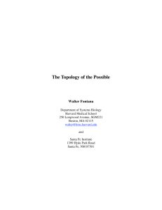 The Topology of the Possible