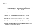 STATION 1 For linear transformation from the parent linear function